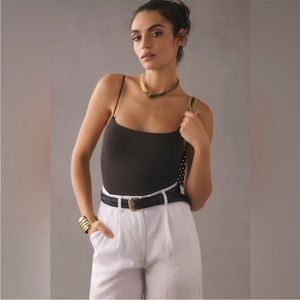 NWT Anthropologie Cami Thong Bodysuit